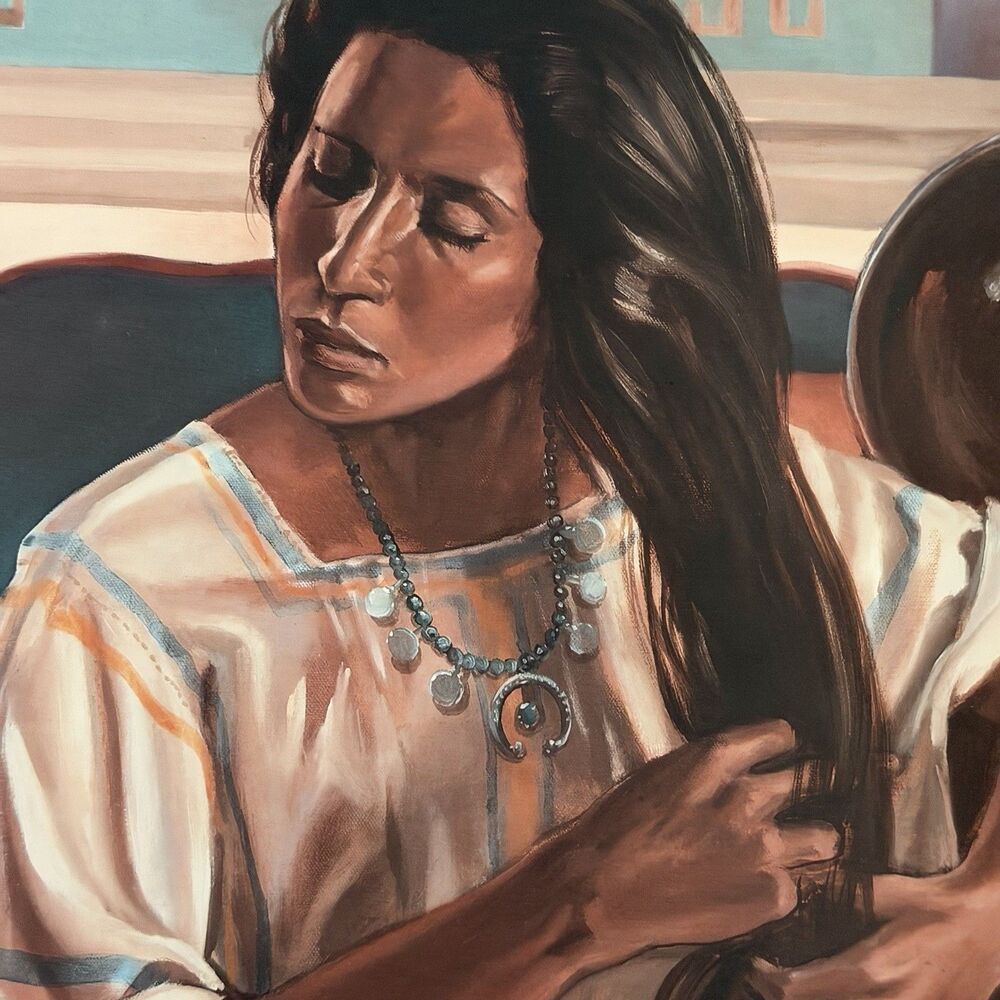 Jon Lightfoot Signed Numbered Art Print Nitz-Na Of Tesuque Offset Litho 29x22” - Picture 9 of 12